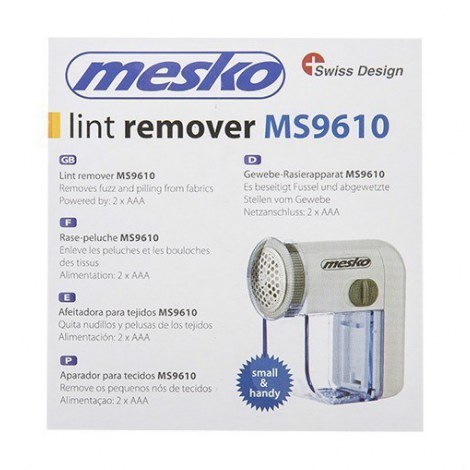 Mesko | Lint remover | MS 9610 | White | AAA batteries - 8